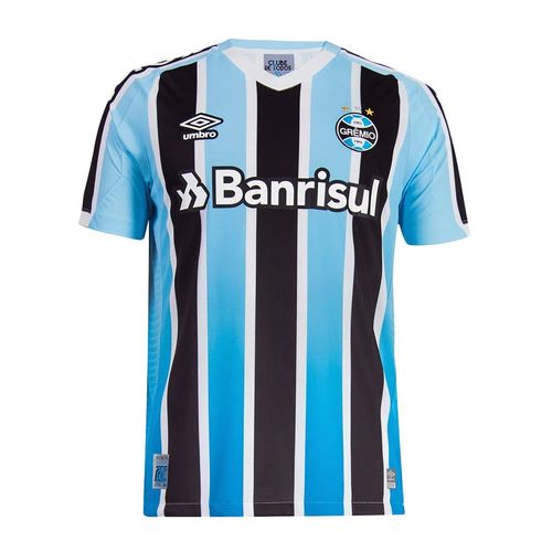 Camisa Masculina Umbro Grêmio Oficial 1 2022 Classic S/n Azul/preto