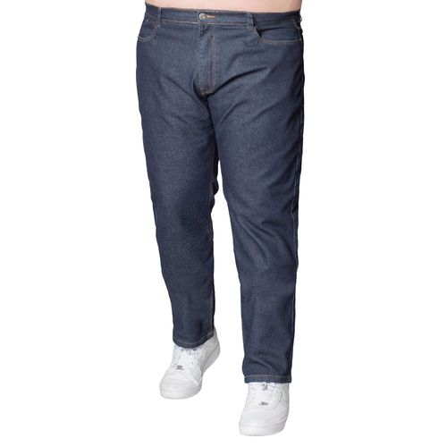 Calça Jeans Masculina Gangster Reta Plus Size Azul Escuro