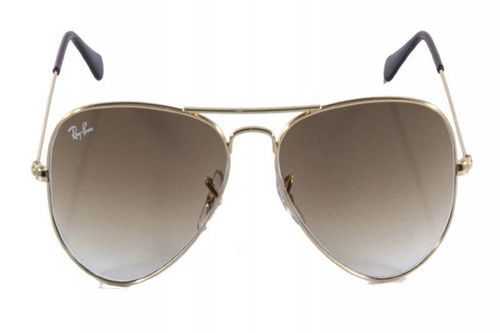 Óculos de Sol Ray Ban Aviador Clássico RB3025 Ouro Lente Marrom Tam 58