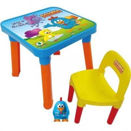 Mesa Infantil Cadeira E Boneco Galinha Pintadinha 0360