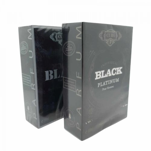 Perfume Cuba Black Platinum Masculino Nacional + Cuba Black
