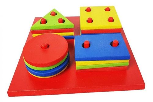 Brinquedo Educativo Pedagógico Montessori Formas Geométricas