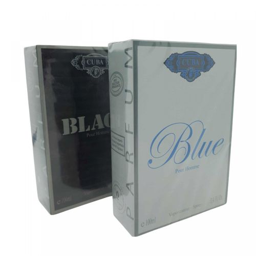 Perfume Cuba Blue Masculino Nacional + Cuba Black