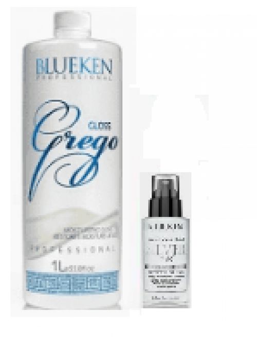 Escova Progressiva Grego1litro +Spray brilho 60ml Blueken