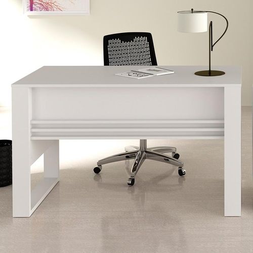 Mesa para Computador Escrivaninha Home Office Tecno Branca