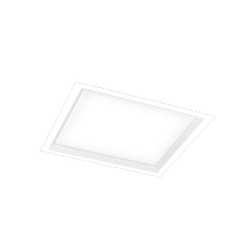 Plafon Square Ref.2026/20 Branco Para 1 Lampada E-27 - Itamonte