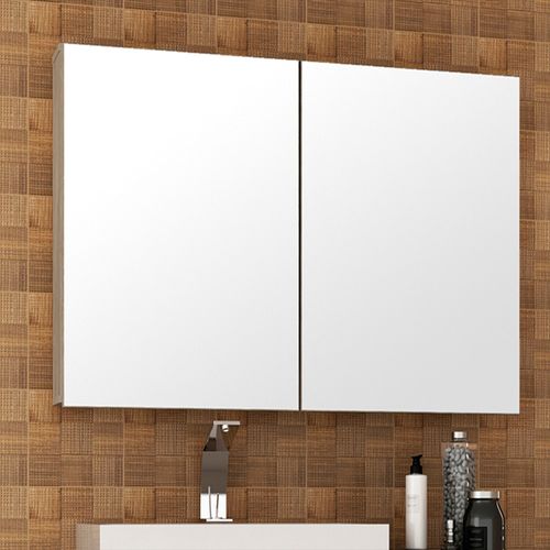 Armário para Banheiro Malbec 100x72cm Espelho Móveis Bosi