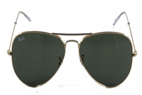 Óculos de Sol Ray Ban Aviador Clássico RB3025 Ouro Lente Verde