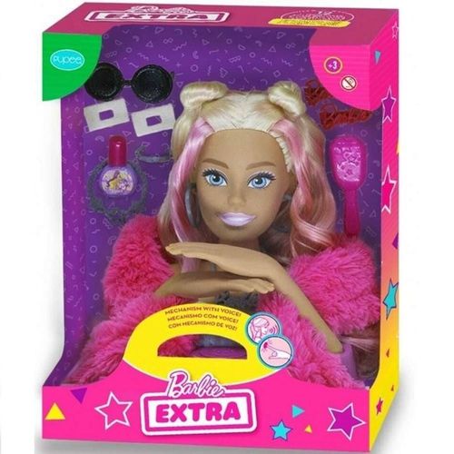 Boneca Barbie Busto Styling Head Extra Barbie