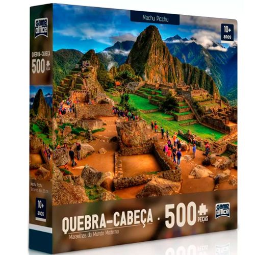 Quebra-Cabeça 500 peças Maravilhas do Mundo - Machu Picchu - Toyster Toyster