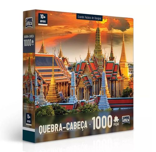Quebra-Cabeça 1000 Peças Palácio de Bangkok - Grande Palácio De Bangkok - Toyster Toyster