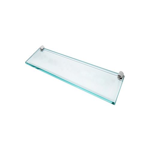 1 Prateleira em vidro incolor 10x30cm