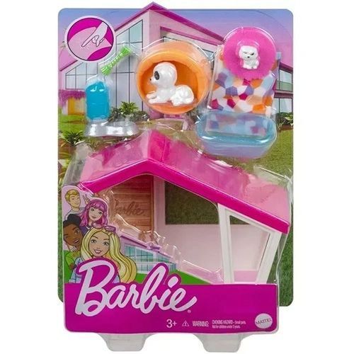 Barbie Mini Playset com Pets - PET CASINHA Barbie