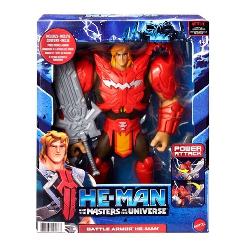 Boneco Articulado Mestres do Universo He-Man Armadura de Batalha Mattel Import