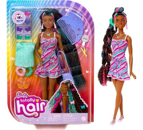 Barbie Boneca Totally Hair Morena Barbie