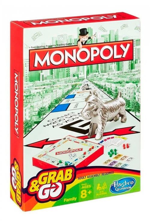 Jogo De Tabuleiro Mini Monopoly Grab &amp; Go - Hasbro B1002