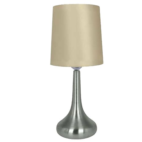 Abajur luminária de mesa em metal 35,5x11,5cm bivolt Creme