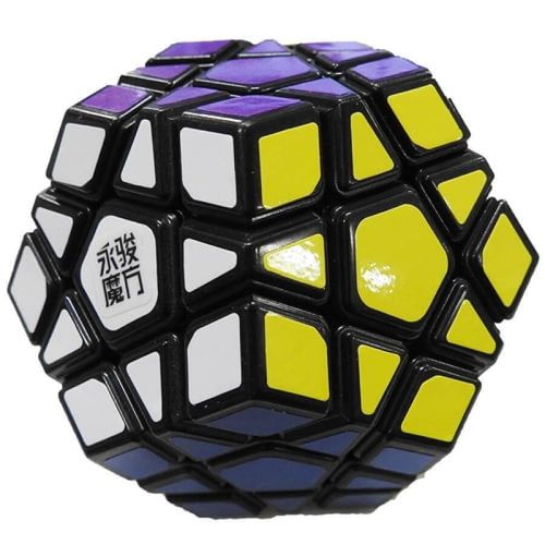 Cubo Magico Megaminx Preto adesivado Demolidor Cubos