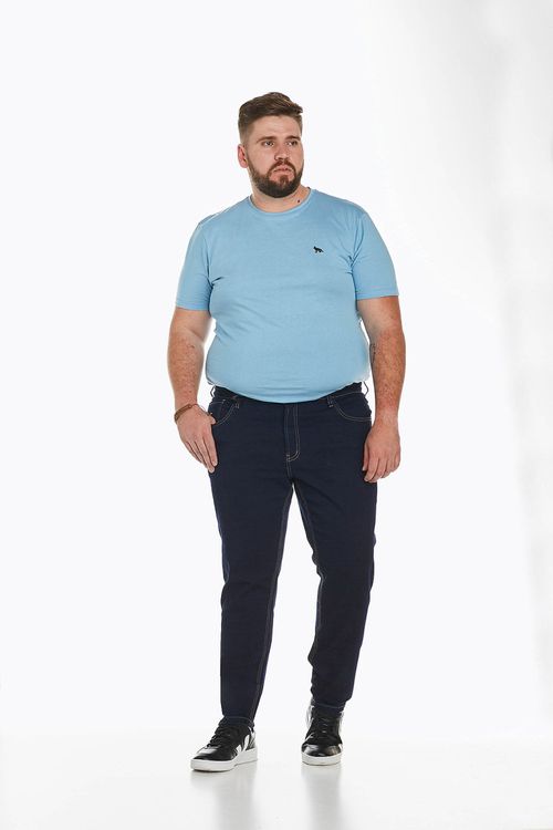 Calça Jeans Masculina Plus Size Skinny Denuncia 1013300023 Azul