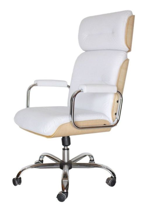 Cadeira Eames Presidente Linha Capa em Madeira Branco