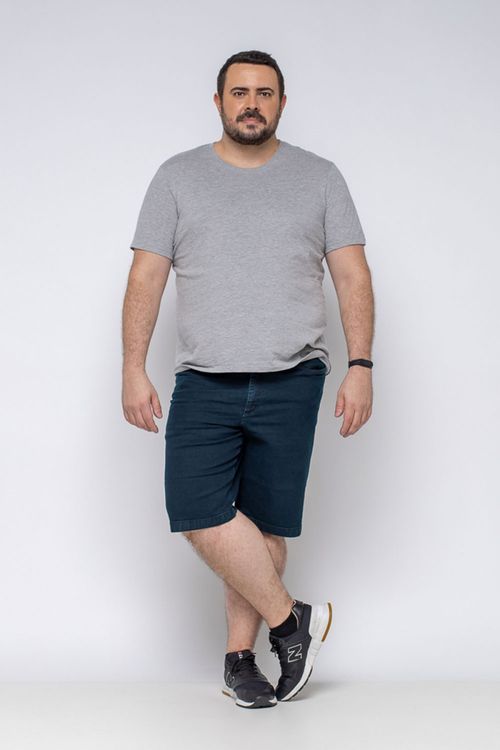 Bermuda Básica Almaria Plus Size Shyros Masculino Jeans