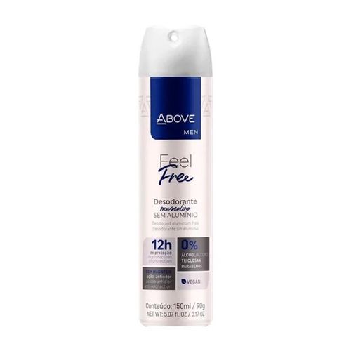 Desodorante Antitranspirante Above Feel Free Men 150ml